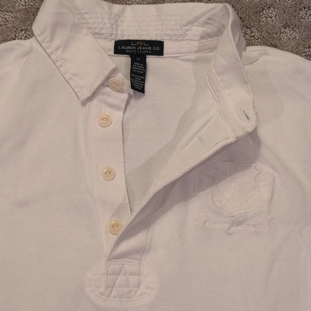 Ralph Lauren Cream Long Sleeve Polo - Picture 10 of 13